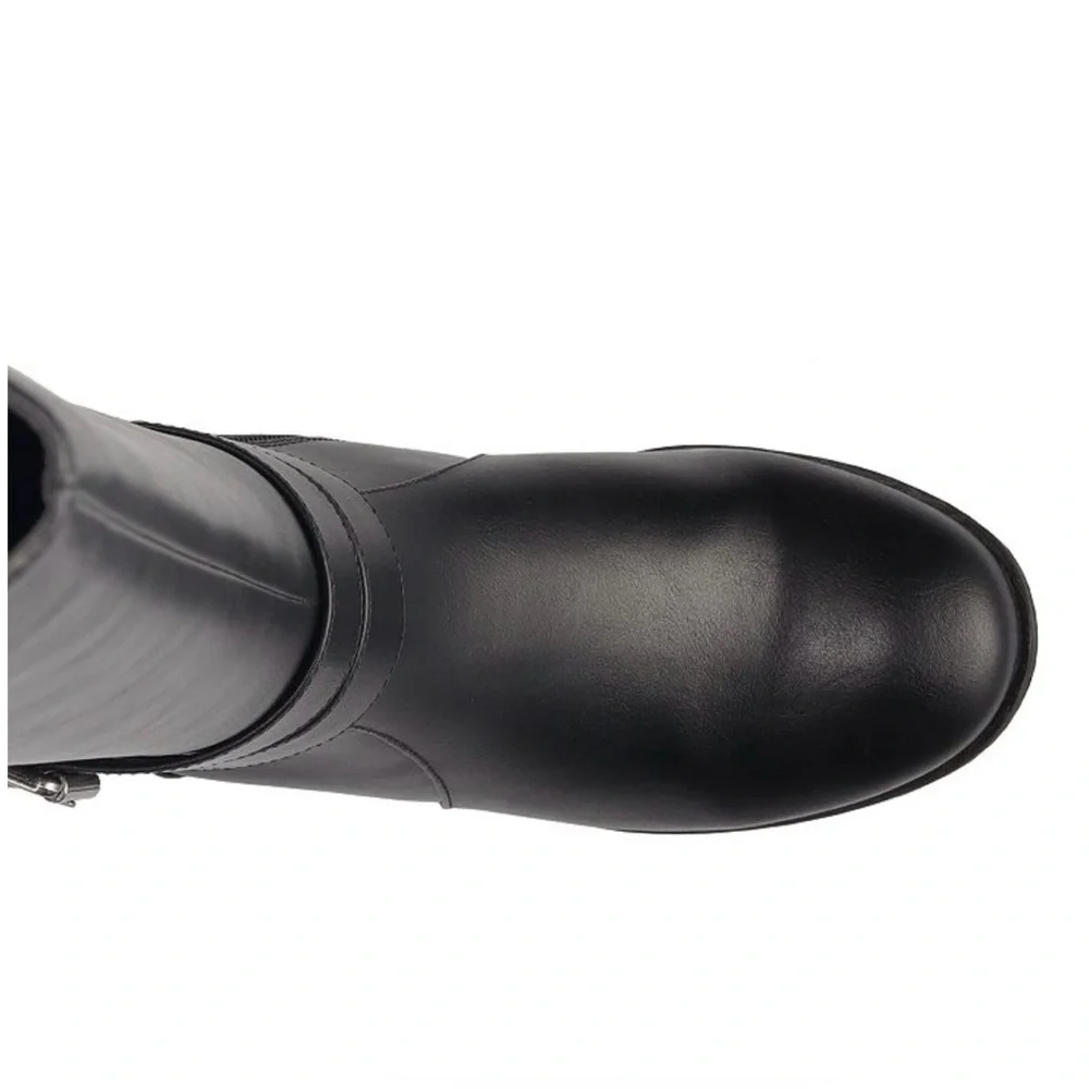 NWT #8 Croft & Barrow Pose Women's Ortholite ECO Black Riding Boots Size 10 - Picture 5 of 10